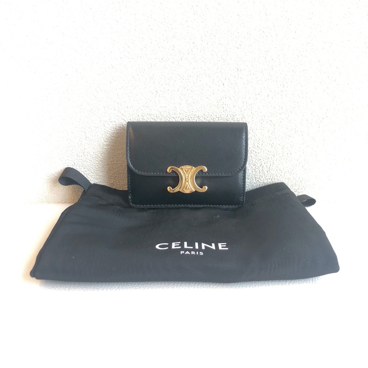 CELINE トリオンフ　フラップカードケース