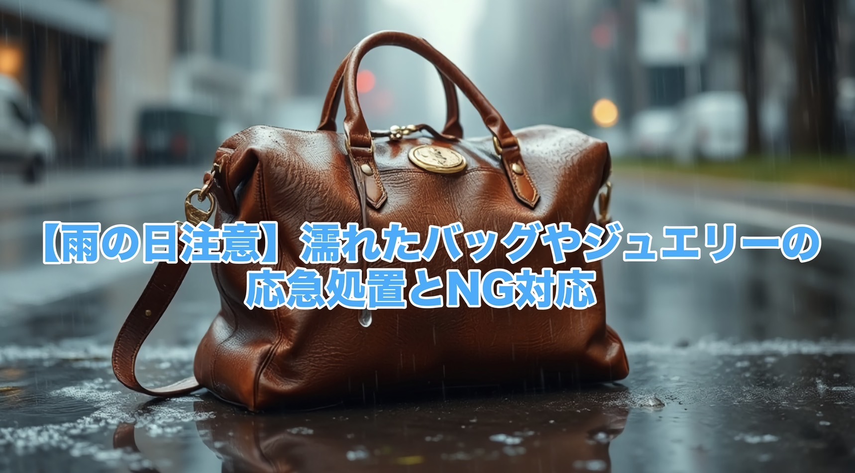 ☔️【雨の日注意】濡れたバッグやジュエリーの応急処置とNG対応