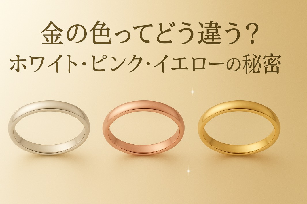 💎金の色ってどう違う？ホワイト・ピンク・イエロー、それぞれの秘密
