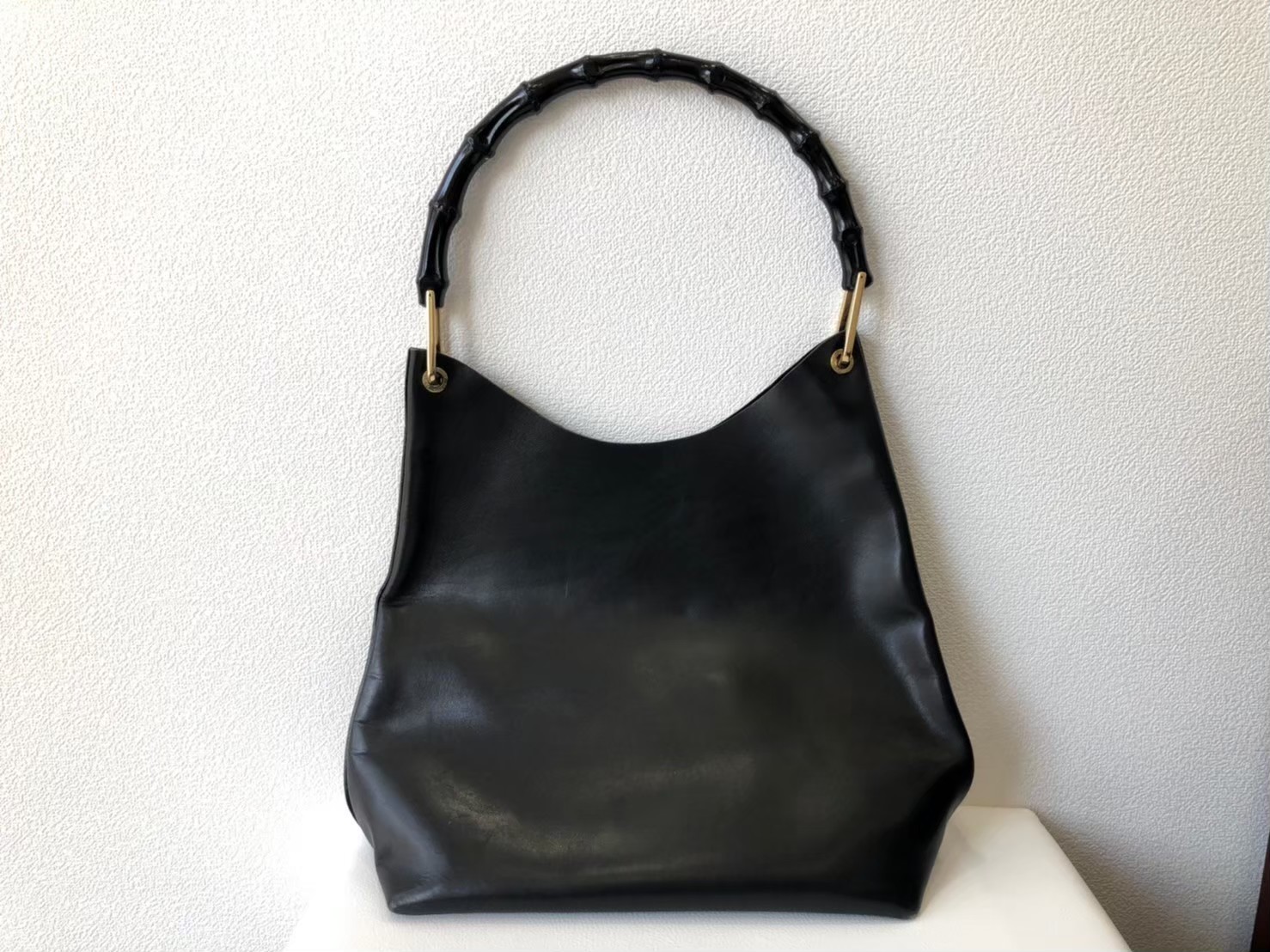 GUCCI バンブー　ハンドバックレザー